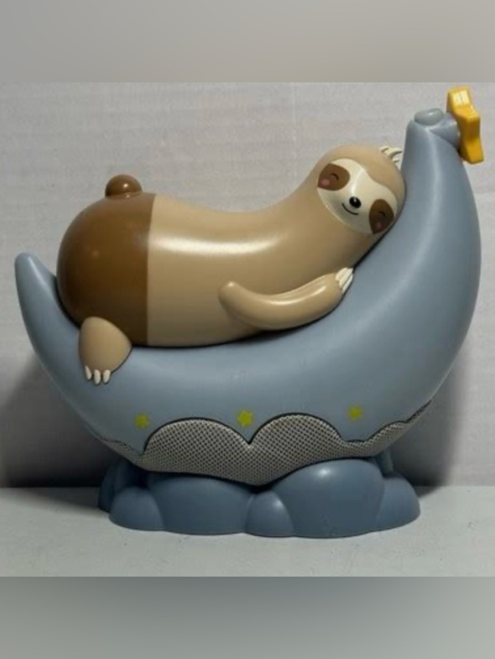 Fao Schwartz Projector Night Light Sound Machine Sloth on the Moon Tested Works